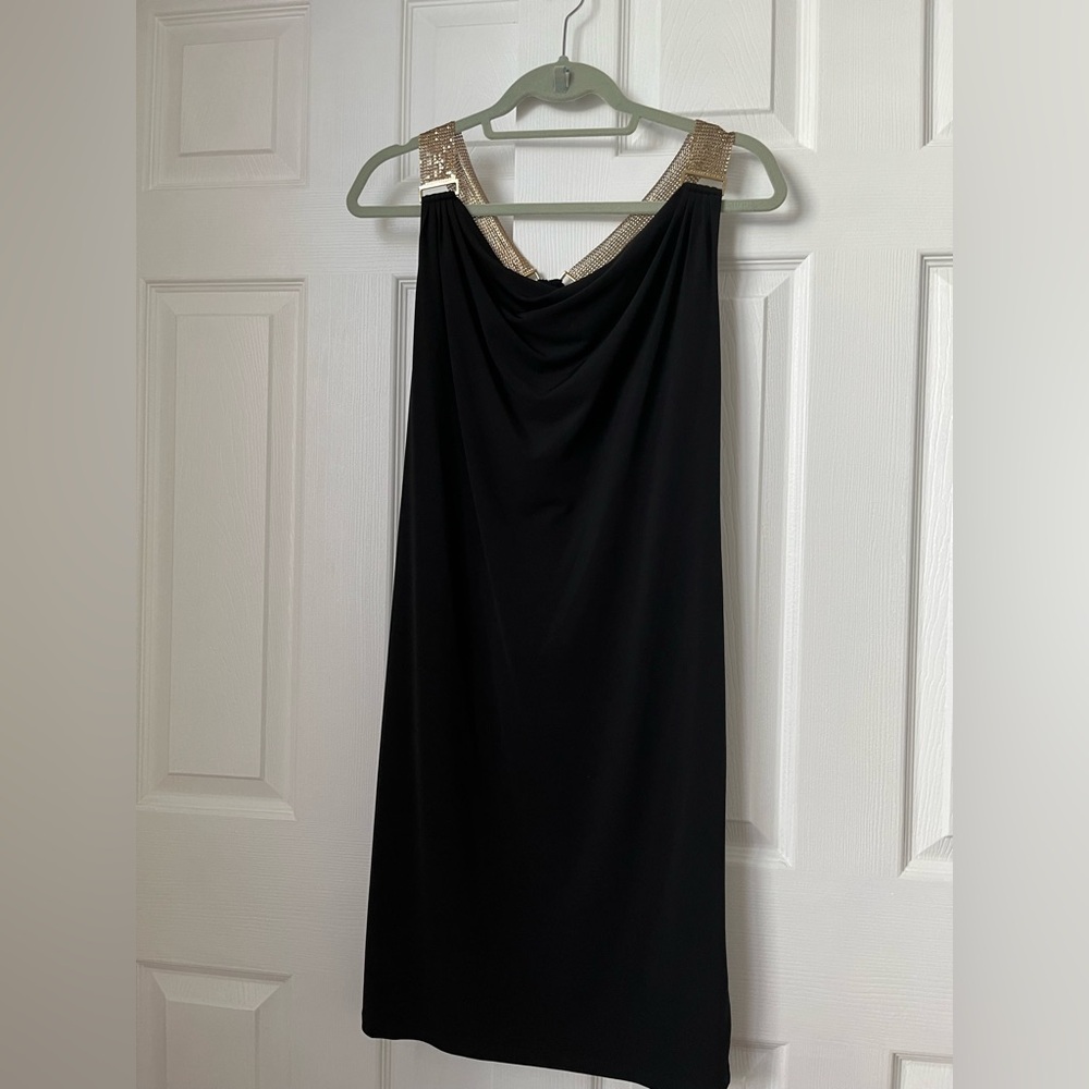 Michael Kors Black Sequined Cocktail Dress, small